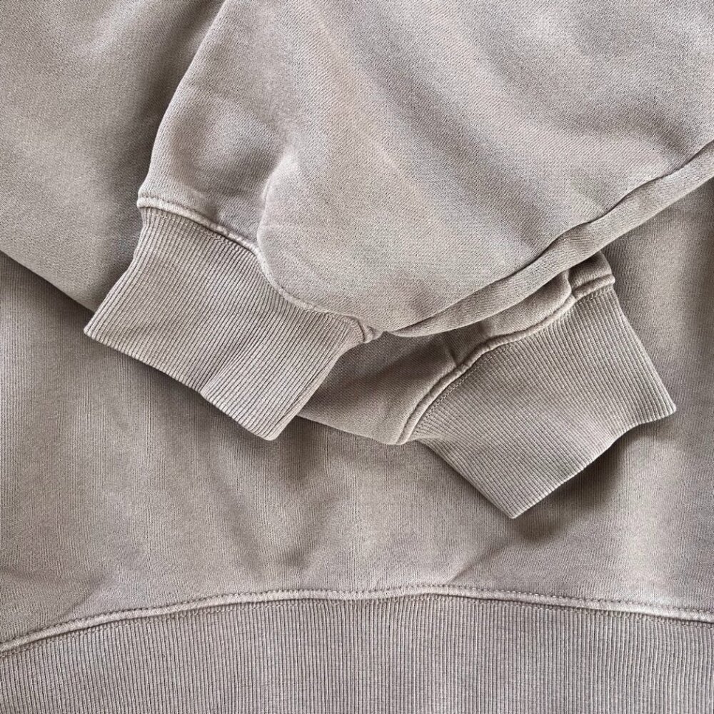 Aritzia TNA Cozy Fleece Boyfriend Fit Button Collar Pullover Medium - Picture 4 of 7